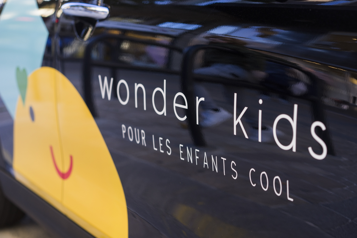 nouvelle identité graphique pour le magasin pour enfant wonderkids à Charleroi par Studio Fifty Fifty