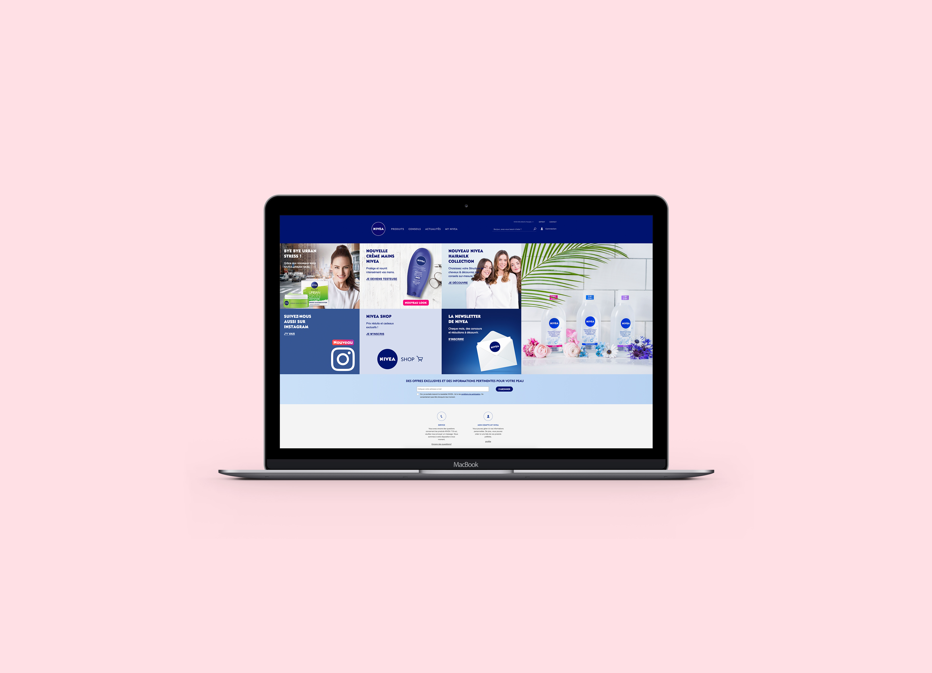 photographie, stratégie, marketing de contenu pour Nivea par l'agence de communication Studio fiftyfifty