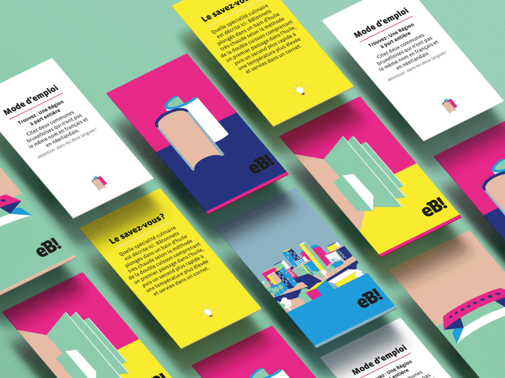 expérience brussels communication campaign by studio fiftyfifty, visit brussels, graphic design, agence de communication
