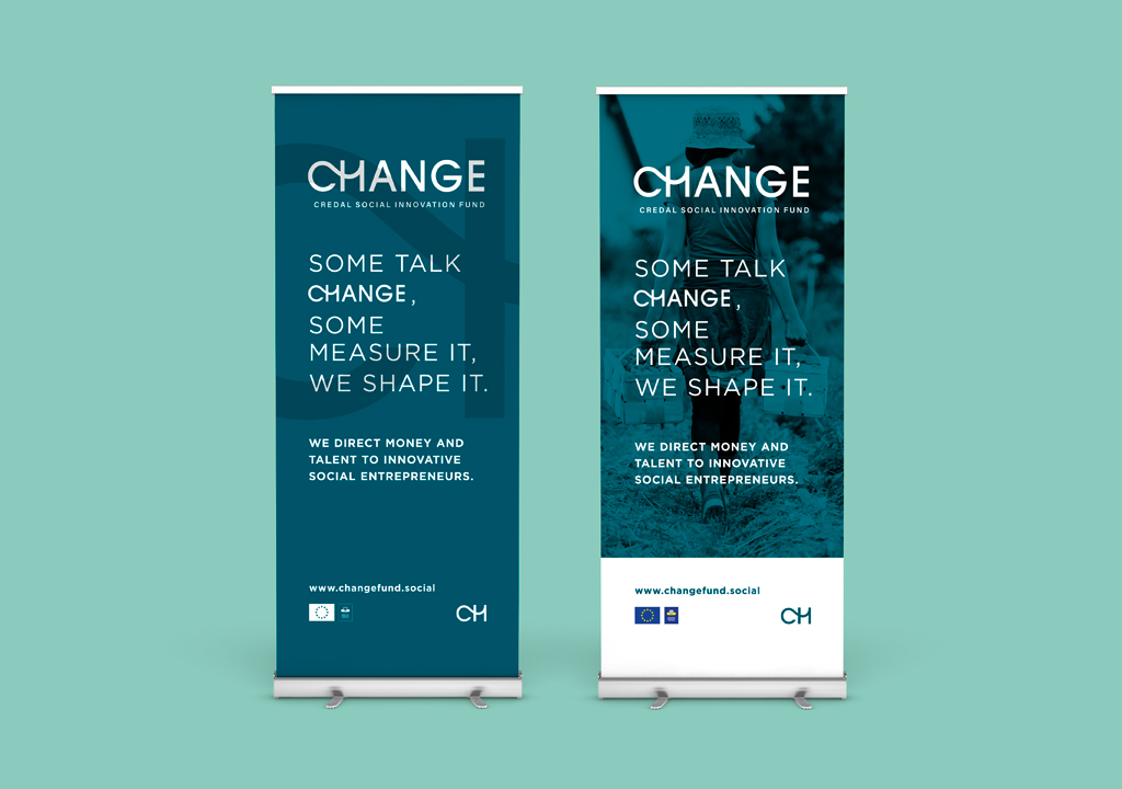 change credal brand identity social investment fund by studio fiftyfifty