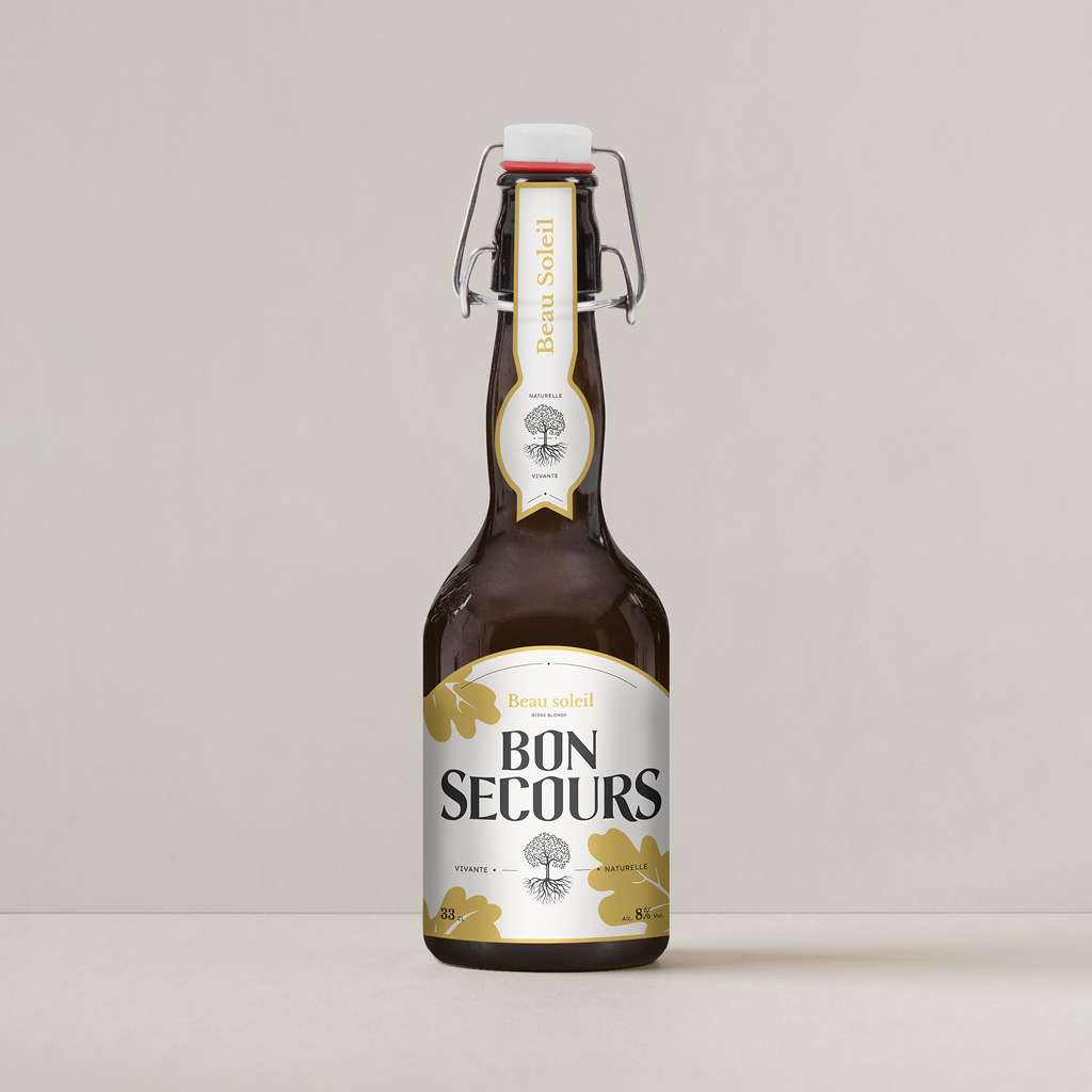 bon secours, bière, bière belge, branding, packaging, bruxelles, belgique, graphisme, logo, rebranding, design, food, marketing