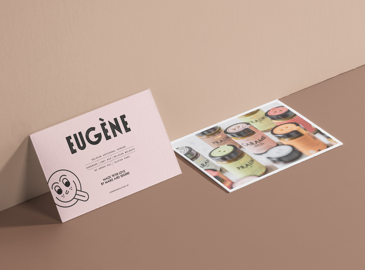 Eugène chocolatier identité graphique Bruxelles Studio Fiftyfifty Branding Packaging