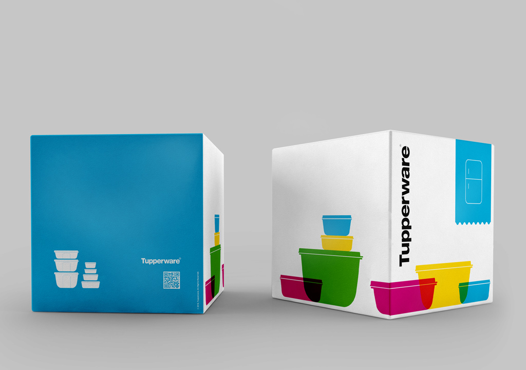 tupperware packaging made by the communication and graphic design company studio fiftyfifty based in Brussels, Belgium.