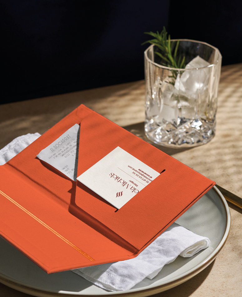 El Socarrat restaurant belgique gastronomie bar bruxelles graphisme logo enseigne agence de communication studio fiftyfifty branding