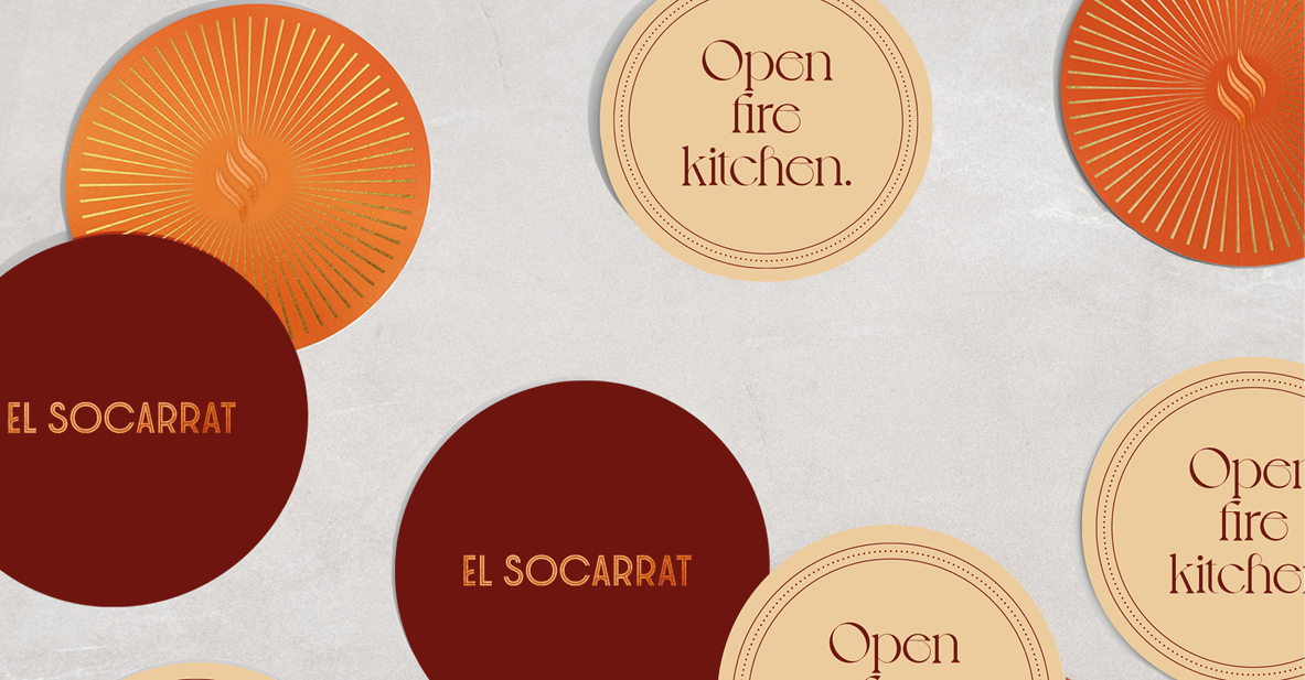 El Socarrat restaurant belgique gastronomie bar bruxelles graphisme logo enseigne agence de communication studio fiftyfifty branding